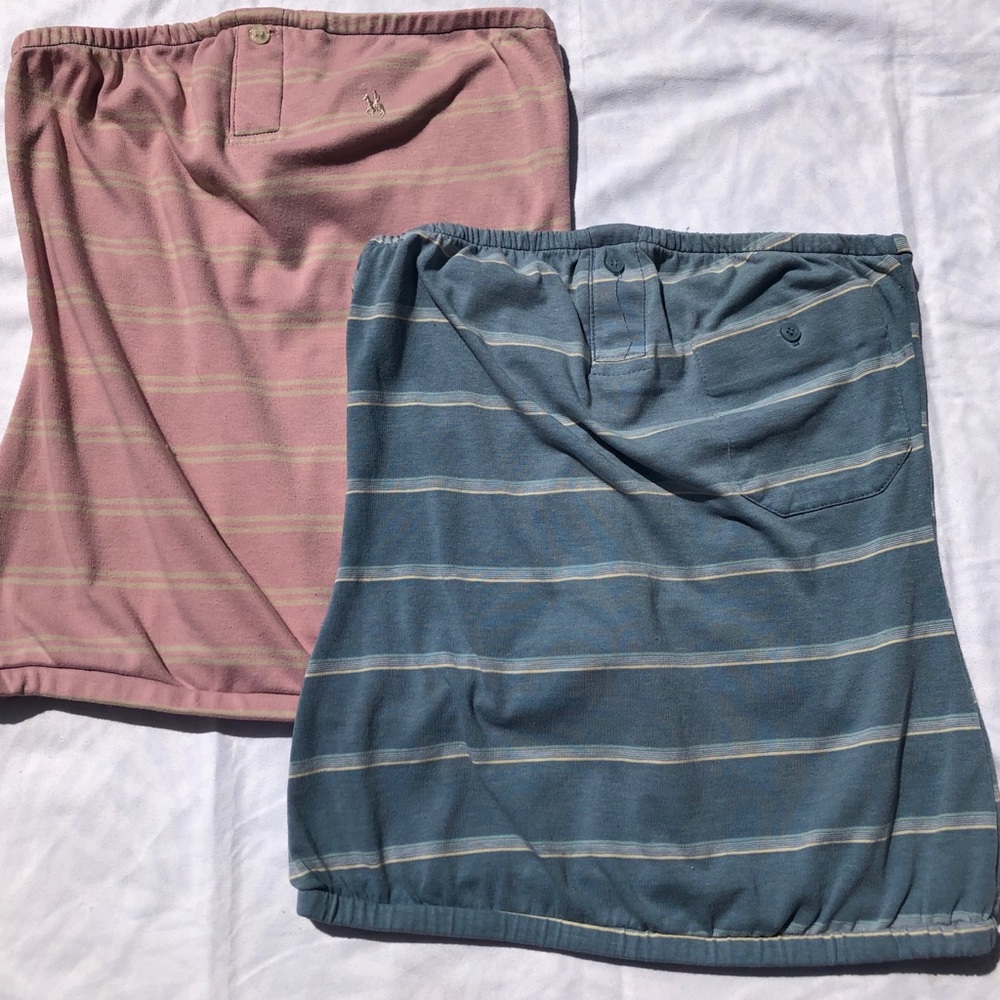 Set of 2 up cycled renewal tube tops